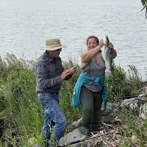 Duck Club Fishing Steve and Carmen