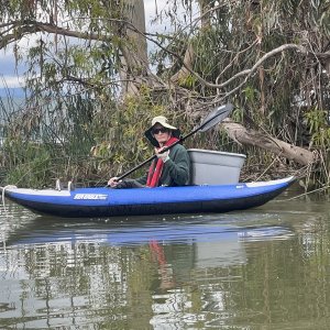 Steve kayaking at the Duck Club
