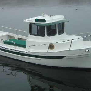 My boat on seatrial in Washington