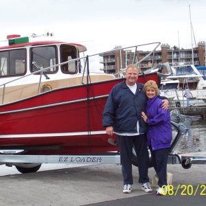 Media 'Getting ready for Tugger's first dip at Lake Washington' in album 'Getting ready for Tugger's first dip at Lake Washington'