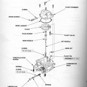 2004 Honda 40HP carb. schematic