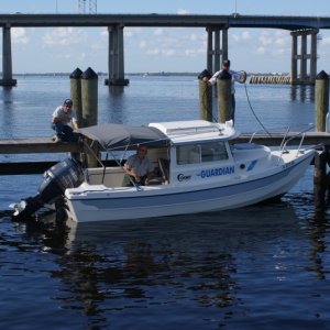 Media 'Getting ready to leave the dock. Dec. 2008' in album 'Out for a run on the Caloosahatchee'