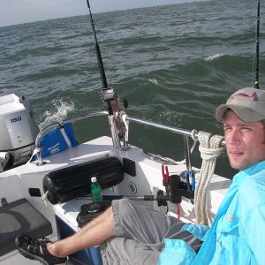 Oldest son, Christopher, was our resident fishing guide. He set us on fish most of the time and knew all the tricks - well at least more than his old man...