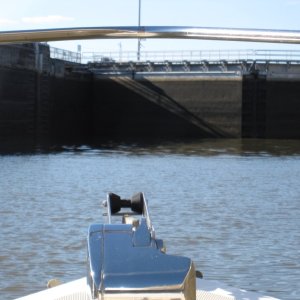 Cheatam lock headed down river