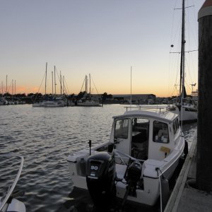 Grabbed the last spot at the Visitor dock Thurs night