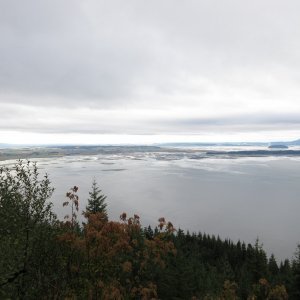 View at 1500 feet looking south over Skagit island