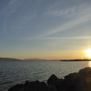 Sunset over Bellingham Bay Saturday
