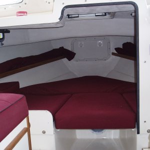 I widened the opening for the V-Berth. It makes a big difference for getting in an out. Also improves air circulation