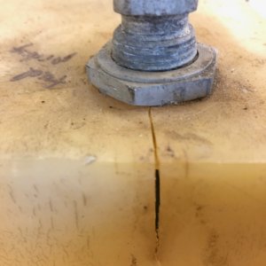 Tank cracked when I tried to remove fuel pickup.
