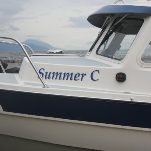 Nice folks heading out of Kitimat to do some fishing on a 25