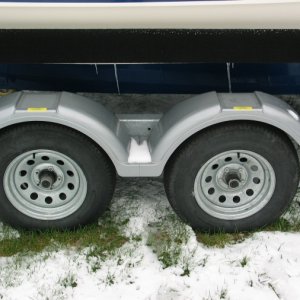 Plastic Fenders on King Trailer (but nice plastic, nice trailer).