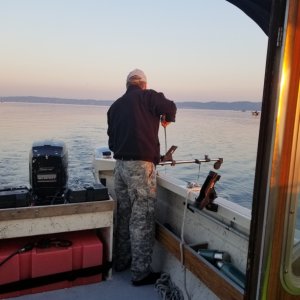 My neighbor realizing what a real boat is...