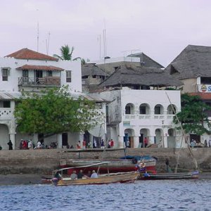 The Old City of Lamu viewed from the water