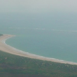 My pilot has landed and taken off from this beach.  Says the key is to have a groundsman mark out the hard sand.