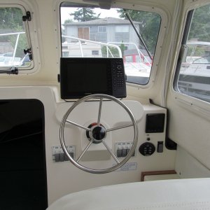 Garmin 1040 on dash. Awaiting installation of analog RPM gauges