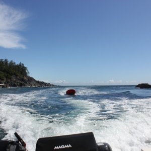 Nitinat bar on a calm day