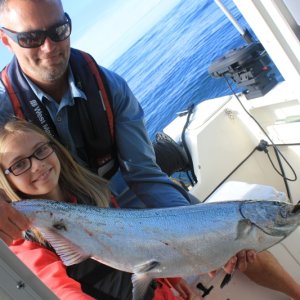 Kennedy brought in the big fish. (19lbs)
