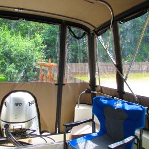 Media 'Camperback panels down. Makes it nice and cozy when raining or wind is blowing.' in album 'IMG 0487'