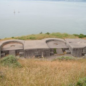 (Dora~Jean) Couple of turret-mounts for cannons (removed).