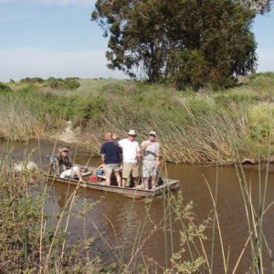 Duck Club water tour...John at the helm