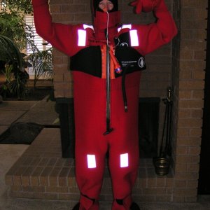 Jim in His Gumby Suit Ready for Anything