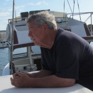 Dave looking at the charter boats catch