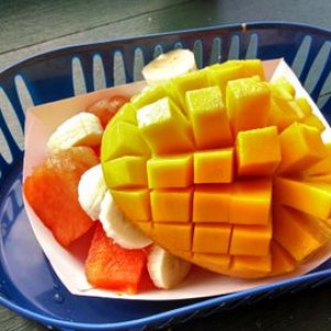 A fruit Plate Nina's Cuban Restaurant Simonton and South Street Key West
