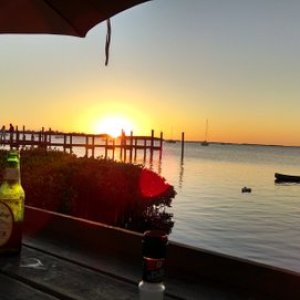Snook's Bay side sunset