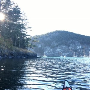 Saturday evening in Watmough Bay
