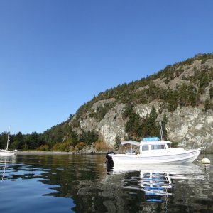 Sunday morning - moved onto a buoy that was vacated by a Ranger tug