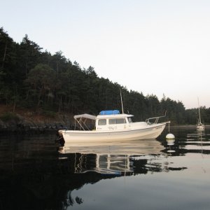 A glass like Watmough bay