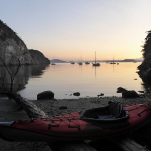 Went ashore for a sunrise hike