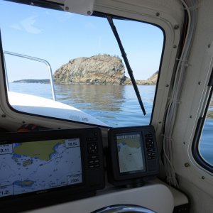 Cruising around the south end of Lopez
