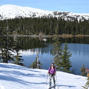 Spring ski from the boat