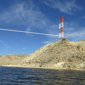 Media 'Natural gas pipeline going over the Green River, Flaming Gorge' in album 'Flaming Gorge Reservoir 2015'