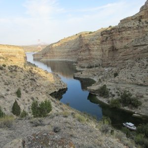 Another tie-off for the night, Flaming Gorge