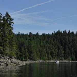 It's a pretty big bay, and not many other boats