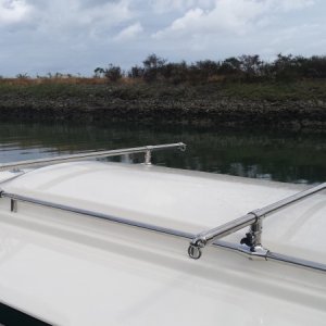 Media 'Stainless steel Dinghy/Kayak Rack.  Idea "borrowed" from Karl (C-Daisy), Bruce (Carpy) and Brett (Sea-Cup)' in album 'Cooler rack-idea "borrowed" from Brett on Sea-Cup'