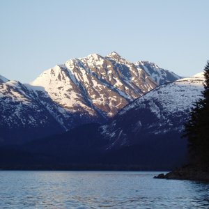 Spring evening Resurrection Bay, Seward AK