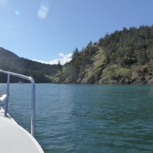 About 7 or 8 other boats in Eagle Harbor as I arrived Saturday afternoon