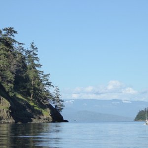 Rowing back out to the boat