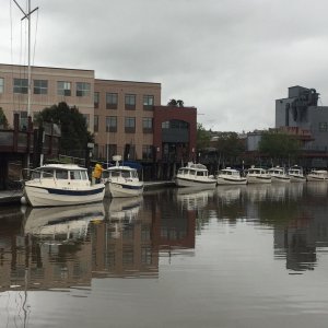 Getting ready to depart Petaluma, the first time. (Ended up staying another day due to weather at Sausalito.)