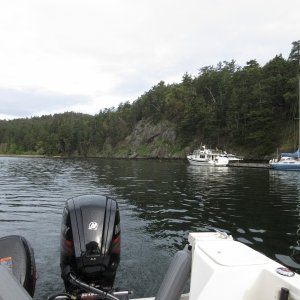Departing Reid Harbor Sunday Morning