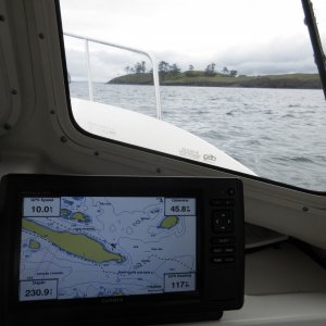 Approaching the East end of Speiden Island
