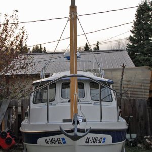 Bow shot of tarp frame.