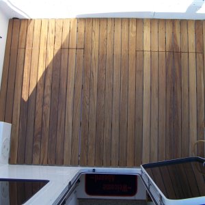 Our sailboat had teak in the cockpit, the new boat got some quickly.