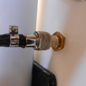 I bought the mating connector with a hose barb.