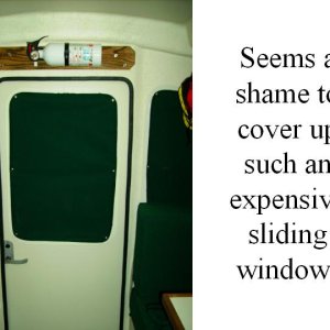 Window Shade on cabin door