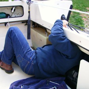 Yes, it was necessary to move the gas tank forward before drilling.  Careful, careful, careful.