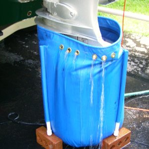 With this flush tank bag, there is a constant supply of fresh water.  You can see if there is an interruption of water from the hose.  Thanks to the Brats for directing me to this accessory.